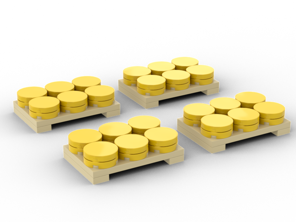Lego Alkmaar Cheese market | Cheese pallets