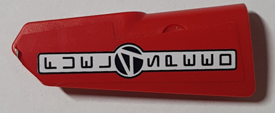 Lego Technic, Panel Fairing #22 Very Small Smooth, Side A with 'FUEL SPEED' Pattern (Sticker) - Set 42000