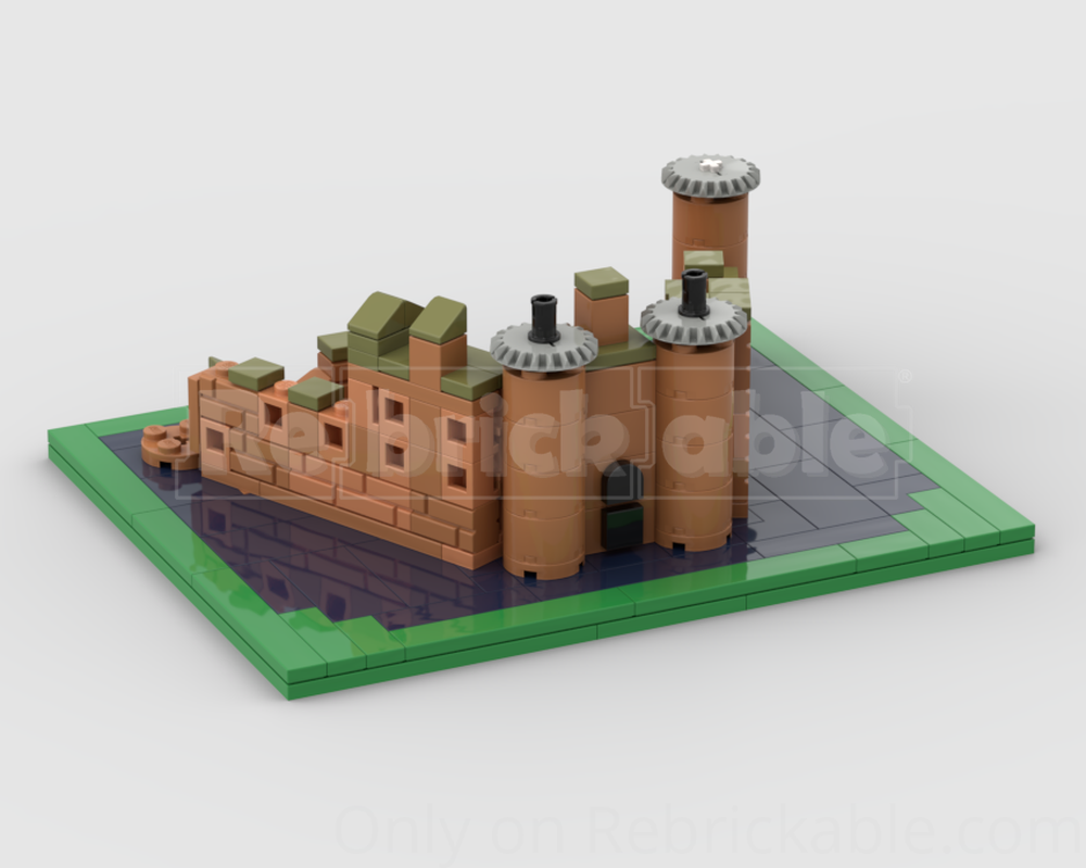 Lego Caerlaverock Castle (Mini MOC)