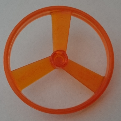 Lego Projectile, Disk / Rotor / Propeller 3 Blade with Flywheel Pin