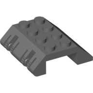 Lego Slope 45° 4 x 4 Double with Locking Hinge / Dark Bluish Gray