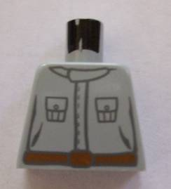 Lego Torso SW Rebel Technician Print (sw082) / Light Bluish Gray