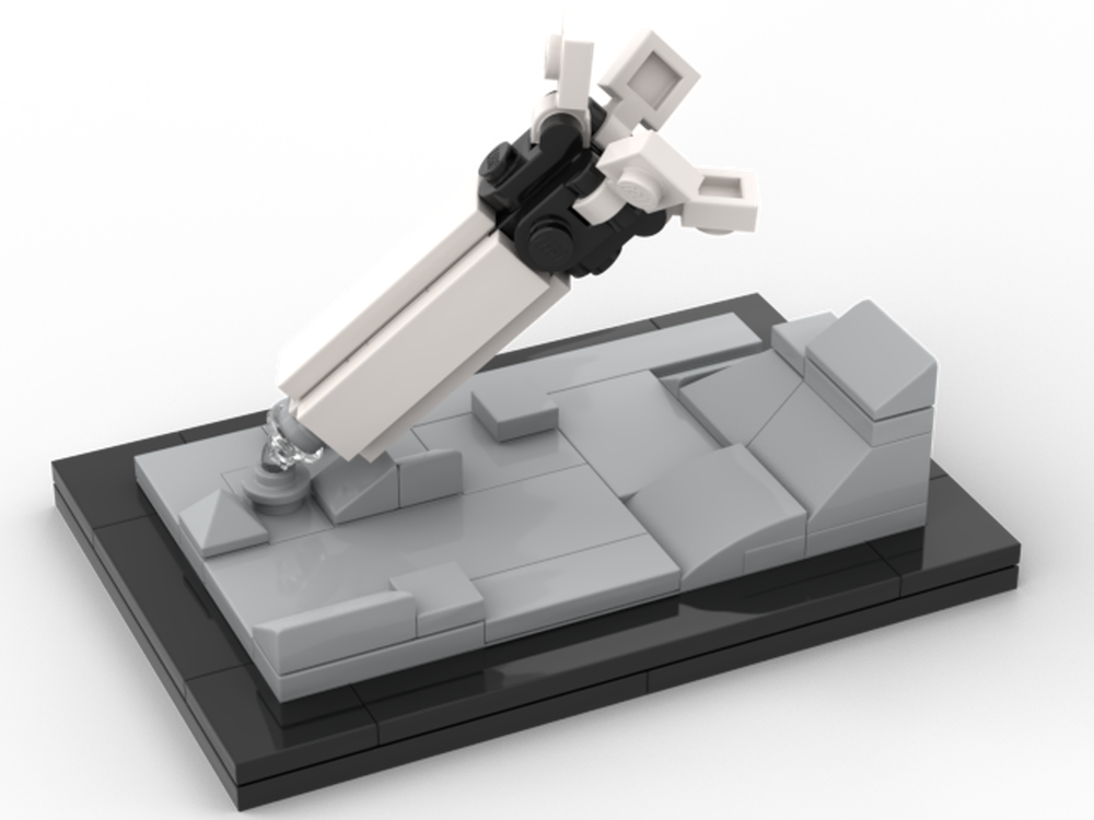 Lego Saturn Upper Stage Diorama