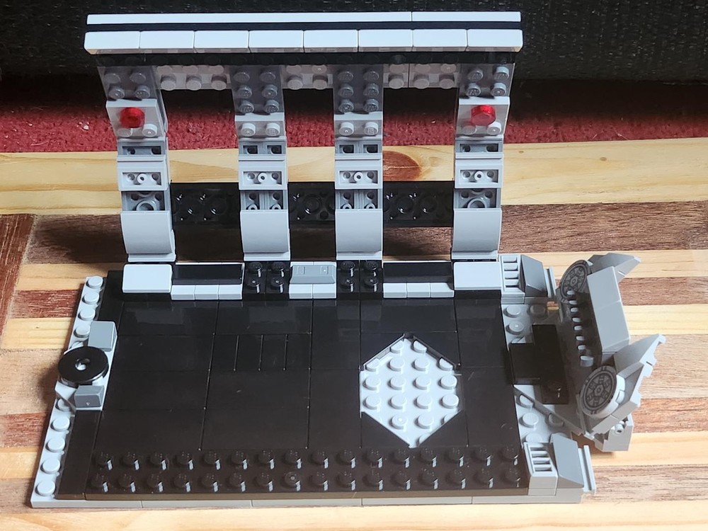 Lego Imperial Hanger Diorama with Weapons Holder