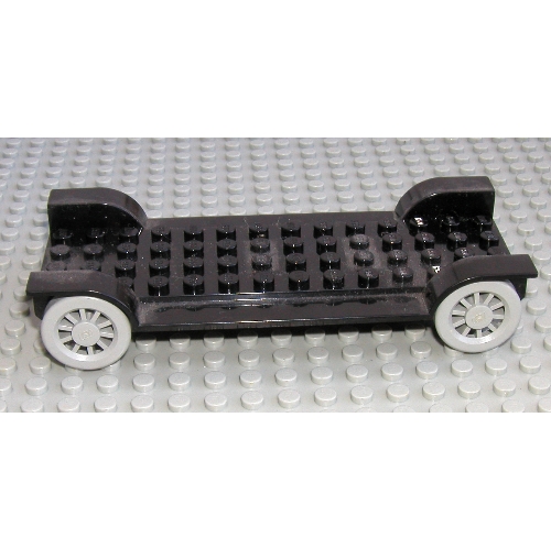 Lego Fabuland, Vehicle Base, Car Chassis 14 x 6 New [Complete Assembly] / Black