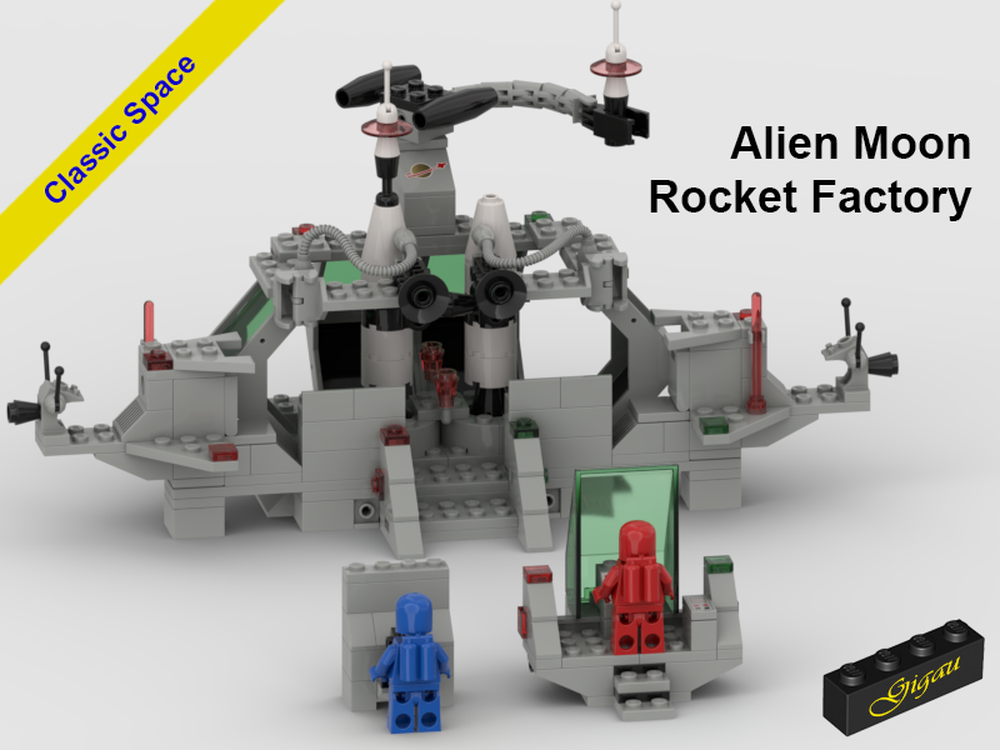 Lego Alien Moon Rocket Factory