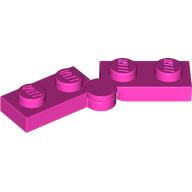 Lego Hinge Plate 1 x 4 Swivel Top / Base - Hollow Clip [Complete Assembly] / Dark Pink