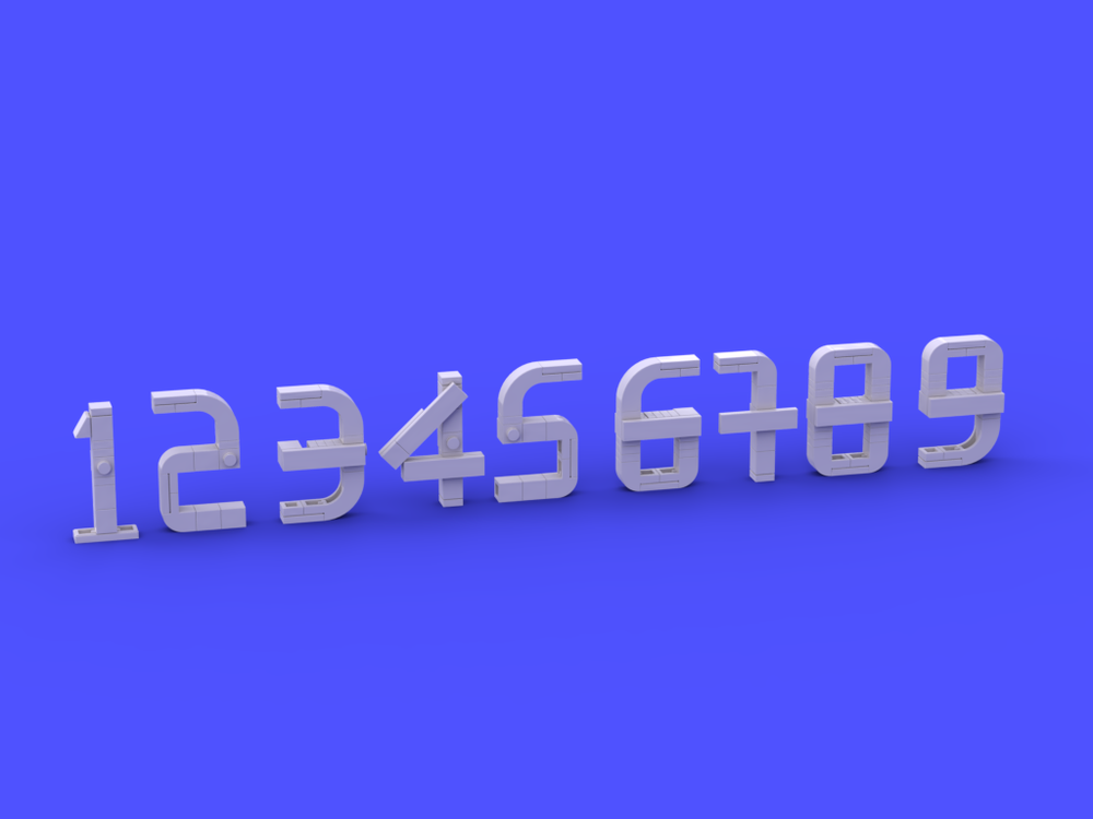 Lego Numbers 1-9