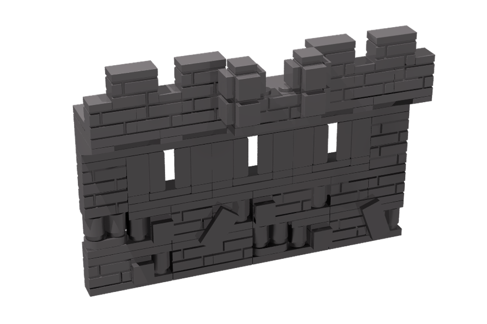 Lego Castle wall design 1
