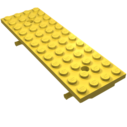 Lego Vehicle Base 4 x 12 x 1 2/3 / Yellow