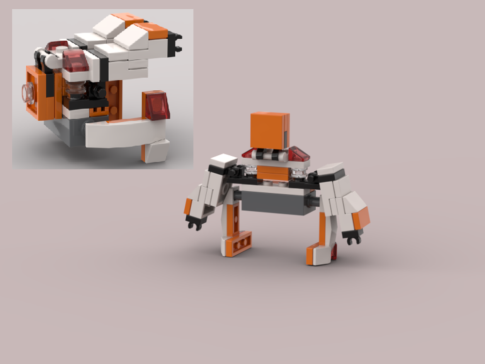 Lego Space Ambulance transformer from LEGO Creator set 31089; Sunset Track Racer