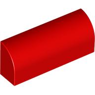 Lego Brick Curved 1 x 4 x 1 1/3 No Studs, Lowered Inside Support / Red