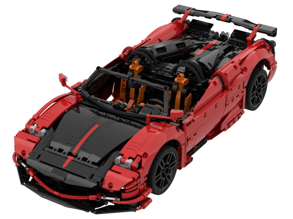 Lego Pagani Huayra Roadster BC 1:10 motorized version