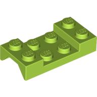 Lego Wheel Arch, Mudguard 2 x 4 Studded / Lime