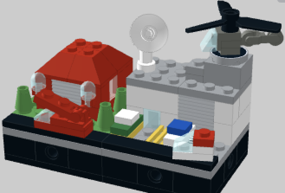 Lego Modular City Hospital and Fire station set