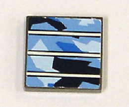 Lego Tile 2 x 2 with Solar Panel Pattern (Sticker) - Set 7469