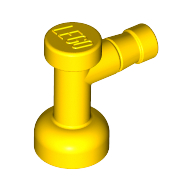 Lego Tap 1 x 1 without Hole in Spout / Yellow