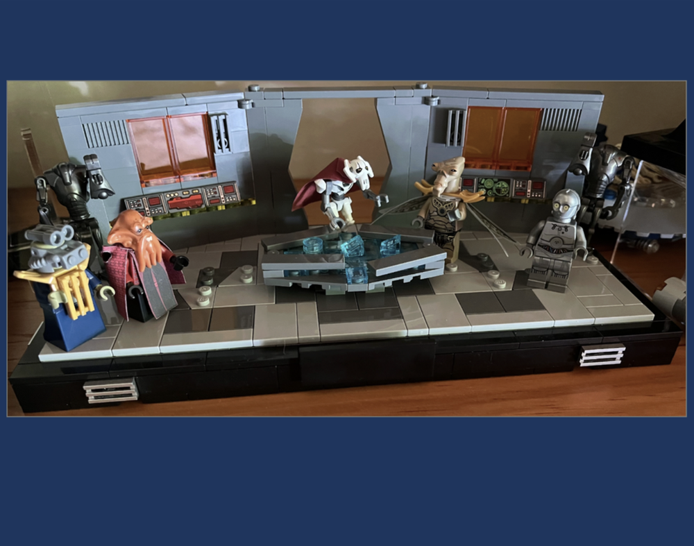 Lego Separatist/CIS War Room Minifigure Display Diorama