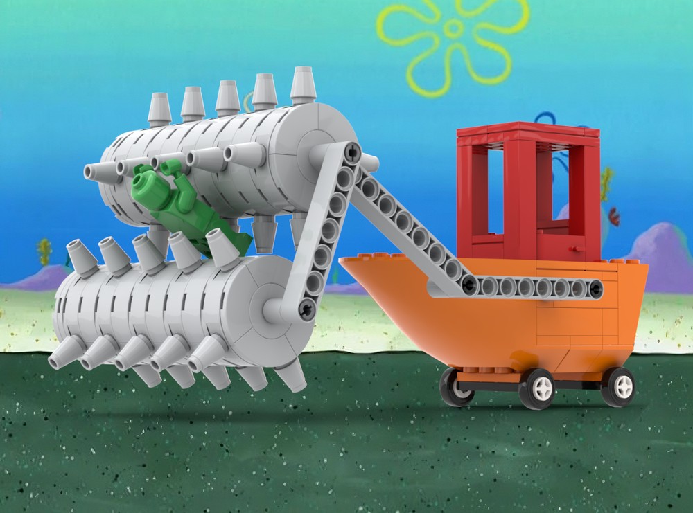 Lego Spike Crusher Mobile / Spike Rollers vehicle from SpongeBob SquarePants