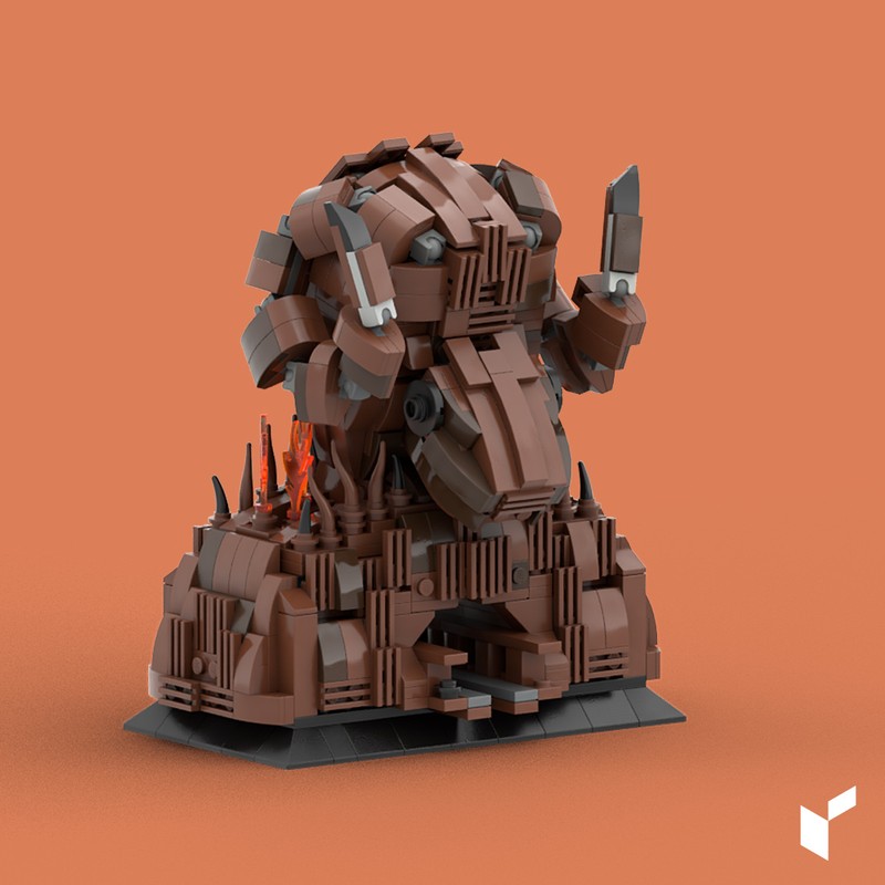 Lego Wickerman ram head