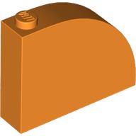 Lego Brick Curved 1 x 4 x 3 / Orange