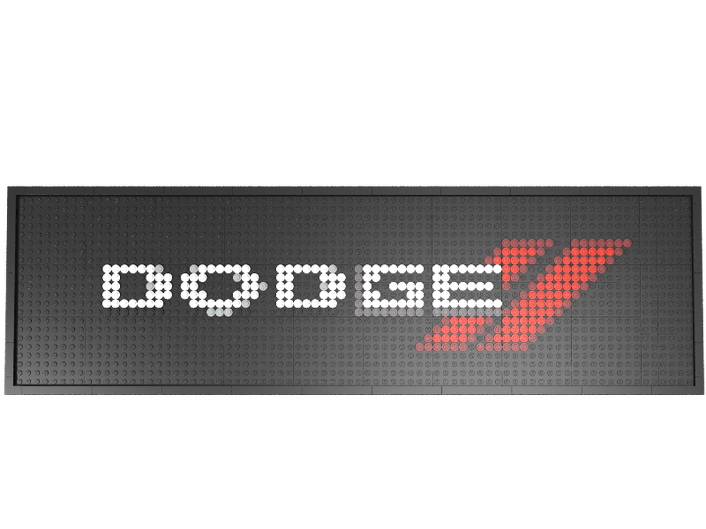 Lego Mosaic: Dodge Logo