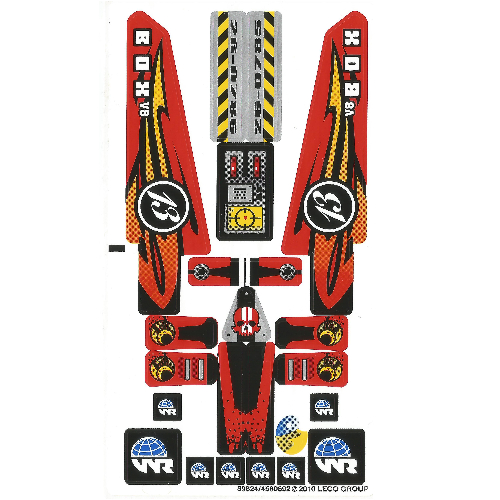 Lego Sticker Sheet 2 for Set 8864-1 / [No Color/Any Color]