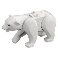 Lego Animal, Bear with 2 Studs on Back and Black Eyes and Nose Print