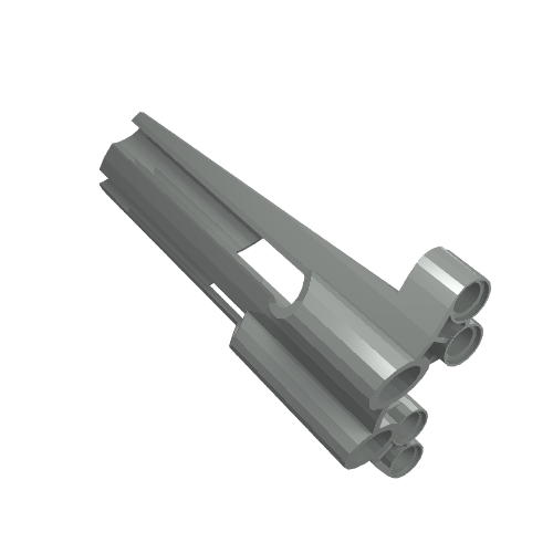 Lego Technic Panel Fairing # 3 Large Long, Large Holes, Side A / Light Gray
