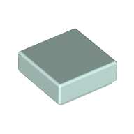 Lego Tile 1 x 1 with Groove / Light Aqua