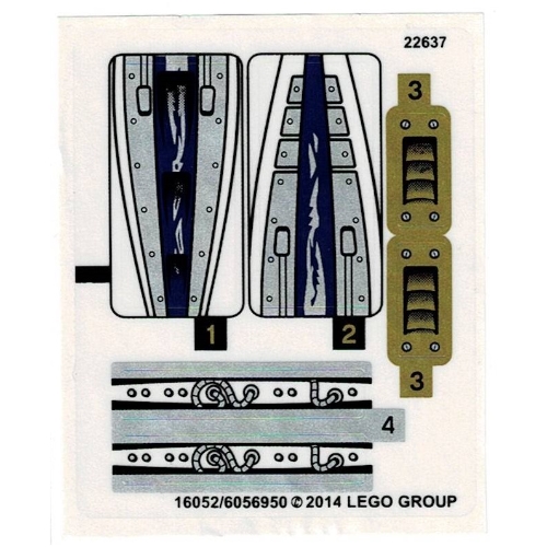 Lego Sticker Sheet for Set 70722-1