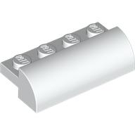 Lego Brick Curved 2 x 4 x 1 / White