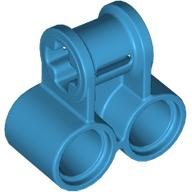 Lego Technic Axle and Pin Connector Perpendicular Double / Dark Azure
