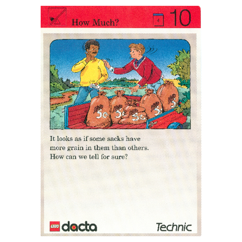 Lego Activity Card, Set 9603, Invention 10 - How Much? / [No Color/Any Color]