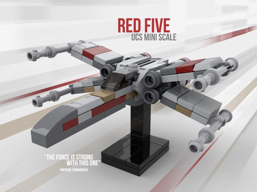 Lego PiXEL-DANs Red Five X Wing Mk2 UCS Mini-Scale 1:125