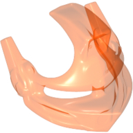 Lego Headwear Accessory Visor (Nexo Knights) / Trans-Neon Orange