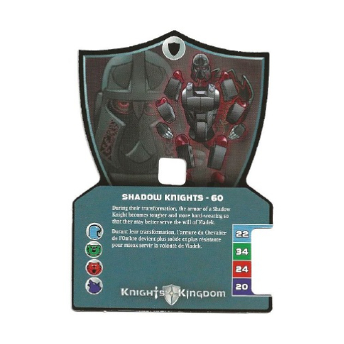 Lego Trading Card, Knights Kingdom II, Shadow Knights - 60