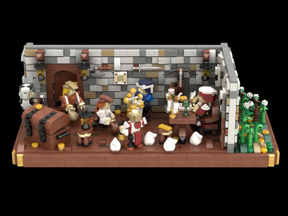 Lego Medieval taxes paid to the count and the church