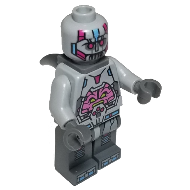 Lego The Kraang with Light Bluish Gray Armor and Neck Bracket with Horn