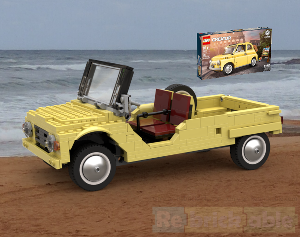 Lego Citroën Mehari from 10271/77942 Fiat 500