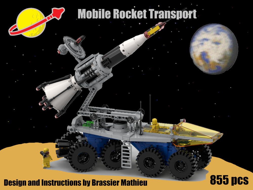 Lego Mobile Rocket Transport 6950 remake