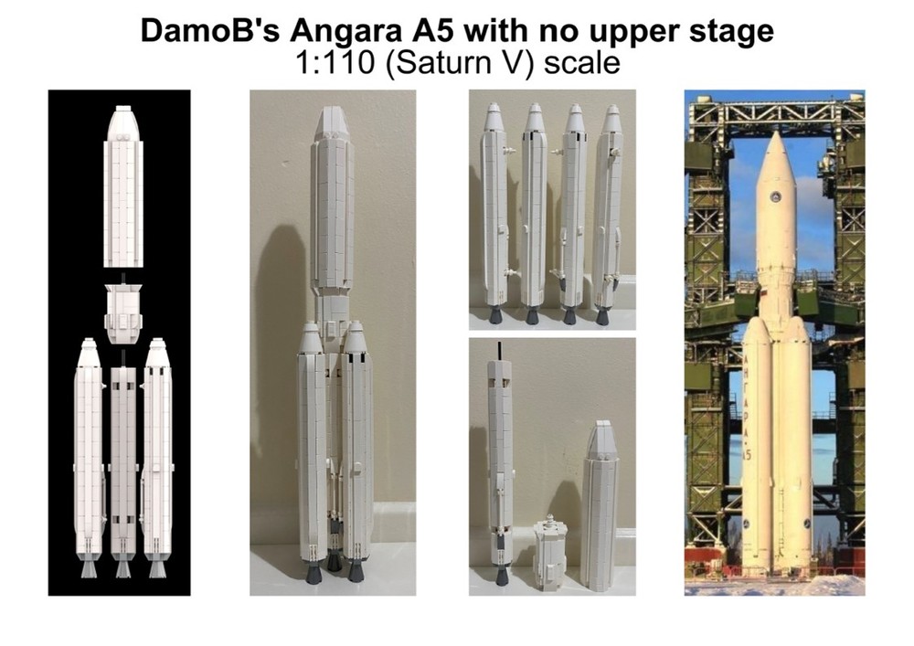 Lego DamoB's Angara A5 with no upper stage