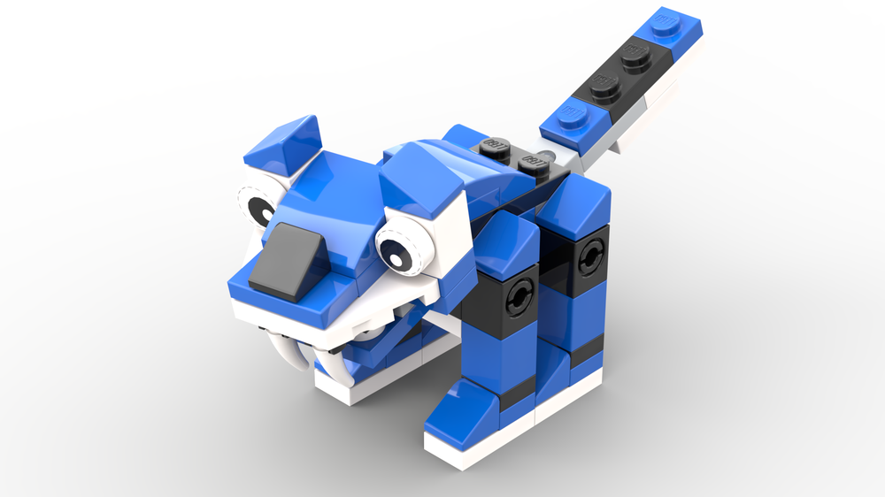 Lego Blue Tiger