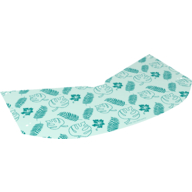 Lego Tent with Dark Turquoise Leaves and Flowers Print
