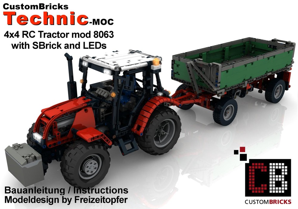 Lego Custom RC 8063 TMA Tractor with SBrick
