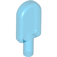 Lego Food Popsicle / Lollipop / Trans-Dark Blue