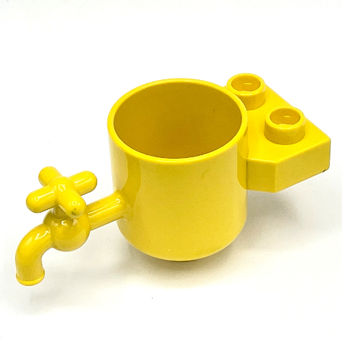 Lego Duplo Water Tank and Tap with 1 x 2 Plate / Yellow