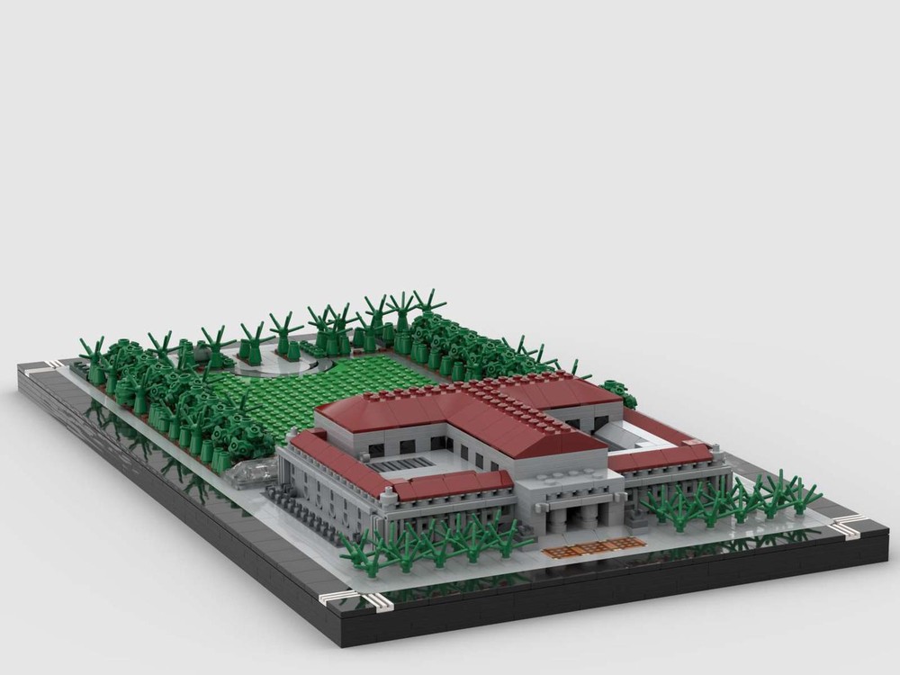 Lego New York Public Library at 1/650th Scale
