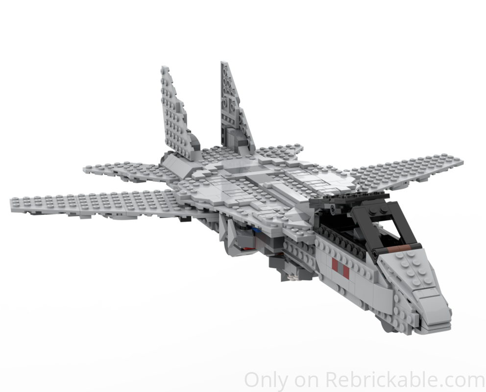 Lego F-14 Tomcat Mini-fig Scale (Alternate of 75375-1 M. Falcon)