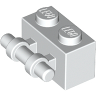 Lego Brick Special 1 x 2 with Handle / White
